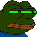 🙏 Pepe the Frog pepe, grenouille, mème, mème internet, vert, yeux whatsapp sticker
