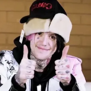 👍 Lil Peep lil bo peep lil peep, музыка, рэпер, музыкант, портрет, знаменитость telegram sticker