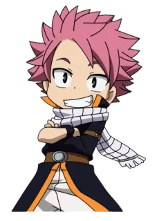 😁 Natsu Dragneel Fairy Tail Anime, Mangá, Fairy Tail, Natsu Dragneel, Sticker, Desenho animado, Fofo whatsapp sticker