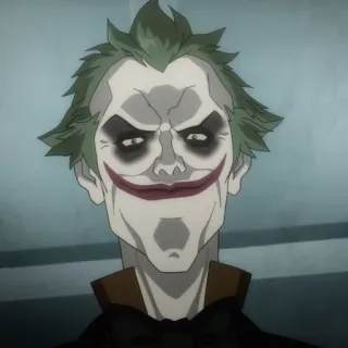 💉 Joker Joker, cattivo, DC Comics, fumetto, clown, criminale telegram sticker