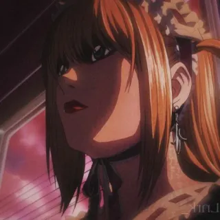 📓 Misa Amane Death Note Аниме, Миса, Тетрадь смерти, Гот, Блондинка whatsapp sticker