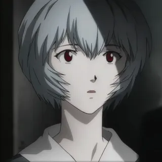 😟 Rei Ayanami Neon Genesis Evangelion Anime, Manga, Rei Ayanami, Evangelion, Personaje telegram sticker