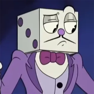🧐 King Dice Cuphead king dice, cuphead, cartoon, würfel, charakter telegram sticker