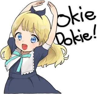 A little girl Sticker (Alice) ENG :: @line_stickers telegram stickers
