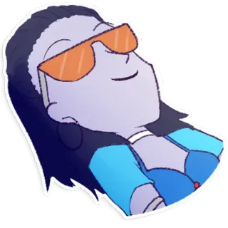 😎 Widowmaker Overwatch video game, Overwatch, Widowmaker, character, sunglasses telegram sticker