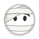 🤕 мумия, хэллоуин, бинт, монстр, мультфильм telegram sticker