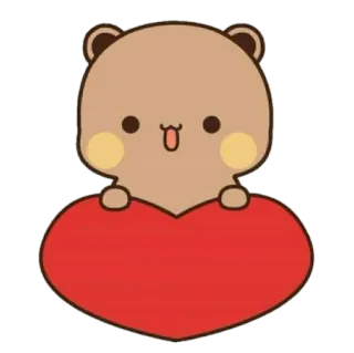🐻 Bär, Herz, süß, Cartoon, Liebe, Tier telegram sticker