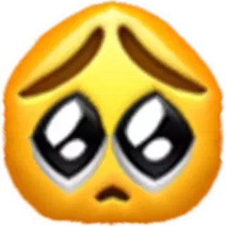🥺 Emoji, Triste, Pleurs, Fâché, Sentiment telegram sticker