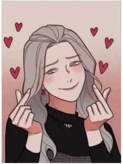 💕 heart, love, character, cute whatsapp sticker