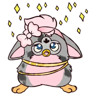 ✨ Furby furby, cute, cartoon, sticker telegram sticker