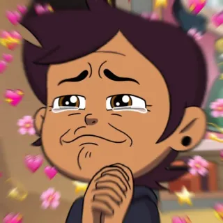 🥰 Luz Noceda The Owl House cartoon, the owl house, luz noceda, hearts, love, cartoon character, animated series telegram sticker