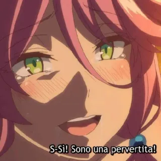 😚 S-Si! Sono una pervertita! アニメ, 女の子, 泣く, 変態 telegram sticker