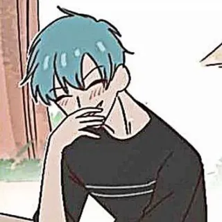 🎸 อนิเมะ, การ์ตูน, เด็กผู้ชาย, มีความสุข, หัวเราะ, น่ารัก telegram sticker