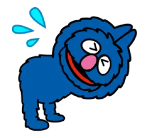 😢 Grover Sesame Street Sesamstraße, Grover, Muppet, blau, Cartoon whatsapp sticker