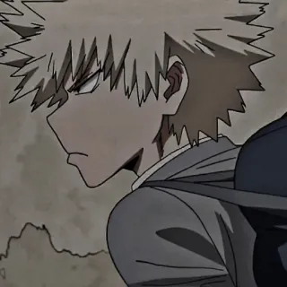 ❤️‍🔥 Katsuki Bakugo My Hero Academia Anime, My Hero Academia, Bakugo, Personage, Manga telegram sticker