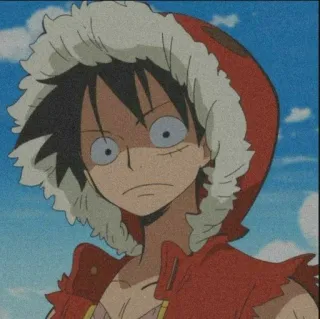 👒 Monkey D. Luffy One Piece Anime, Dibujos animados, Monkey D. Luffy, Pirata, Aventura telegram sticker