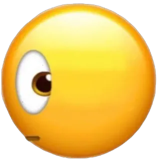 🫥 emoji, eyes, looking, suspicious, funny telegram sticker