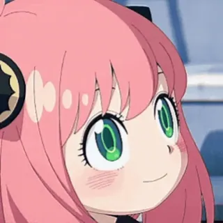 ❤️ Anya Forger Spy x Family Anime, Postać, Anya Forger, Spy x Family, słodki telegram sticker