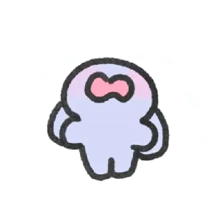 😵‍💫 Blob, Słodki, Kreskówka, Postać, Ilustracja telegram sticker