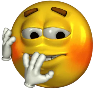 🤭 emoji, nerwowy, zaniepokojony, myślący, żółty, wyraz telegram sticker