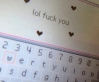 🖤 lol fuck you 冒犯, 文本, 爱心, 键盘 whatsapp sticker