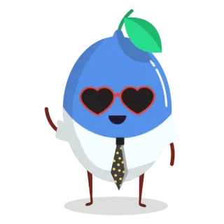 😎 การ์ตูน, ตัวละคร, ผลไม้, ภาพประกอบ, สติกเกอร์ telegram sticker