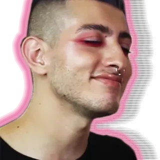 🙃 osoba, portret, makijaż, uroda telegram sticker