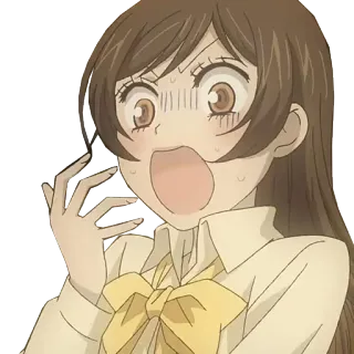 😱 Nanami Momozono Kamisama Kiss Anime, Kartun, Gadis, Terkejut, Kaget telegram sticker