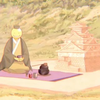 😀 Koro-sensei Assassination Classroom Anime, Professor, Tentáculo, Sorriso, Feliz telegram sticker