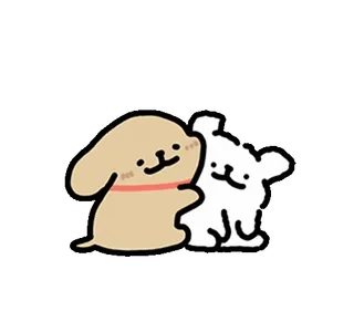 🦮 chiens, mignon, animaux, amitié telegram sticker