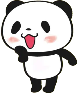 😲 Panda, Binatang, Lucu, Kartun, Beruang, Kawaii, Senang whatsapp sticker