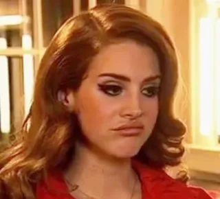 🙍‍♀ Lana Del Rey cantor, músico, celebridade, Lana Del Rey, artista, cultura pop telegram sticker