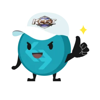 👍 KCST มาสคอต, การ์ตูน, kcst, ตัวละคร, สติกเกอร์ telegram sticker