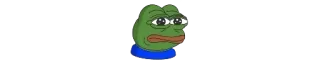 🧸 Pepe the Frog meme, frog, internet culture, pepe, sad telegram sticker