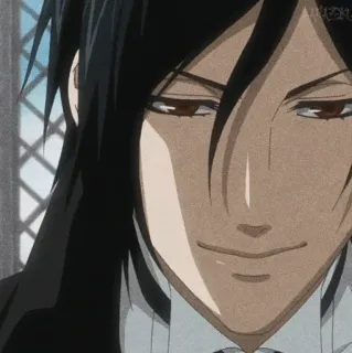 ⛓ Sebastian Michaelis Black Butler 动漫, 塞巴斯蒂安·米卡利斯, 黑执事, 恶魔, 管家 telegram sticker