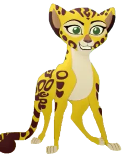 😀 Fuli The Lion Guard La Garde du Roi Lion, Fuli, Guépard, Animal, Dessin animé telegram sticker