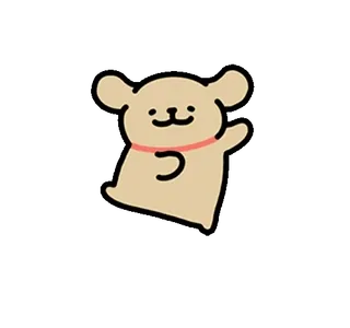 🦮 chien, mignon, animal, dessin animé telegram sticker