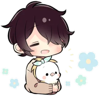😄 Desenho animado, Anime, Chibi, Fofo, Kawaii, Ilustração telegram sticker