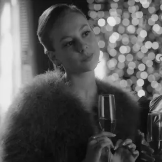 ➰ femme, portrait, boisson, champagne, glamour, fête whatsapp sticker