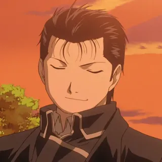 💈 Maes Hughes Fullmetal Alchemist Anime, Personaje, Maes Hughes, Fullmetal Alchemist, sonriendo, feliz telegram sticker