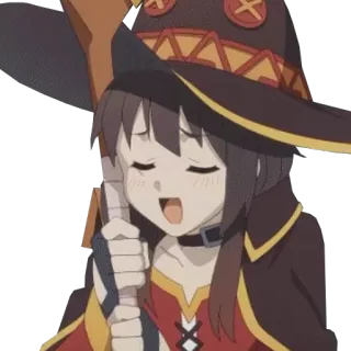 😄 Megumin Konosuba Anime, Chica, Mago, Magia, Lindo whatsapp sticker
