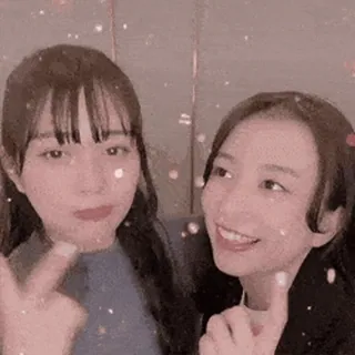 ✌ người, phụ nữ, tình bạn, ngón giữa telegram sticker