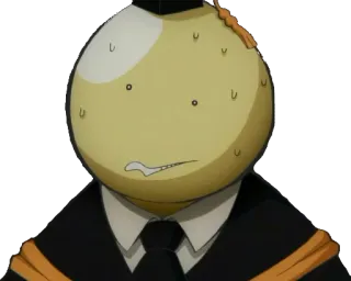 😖 Koro-sensei Assassination Classroom Anime, Personaje, Koro-sensei, Assassination Classroom, Expresión telegram sticker