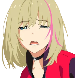 👧 Anime, Traurig, Weinend, Mädchen, Emotional, Tränenreich, Charakter telegram sticker