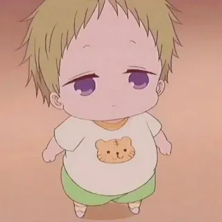 👁️ baby, cartoon, anime, cute, child, kawaii telegram sticker