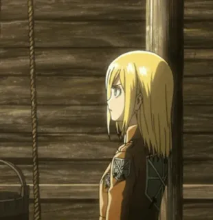 🤫 Historia Reiss Attack on Titan anime, girl, blonde, Historia Reiss, Attack on Titan, character telegram sticker
