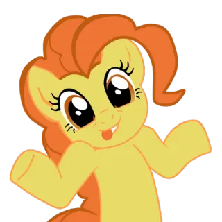 😶 Dibujo animado, Pony, Animal, Equino, Sonrisa, Lindo telegram sticker