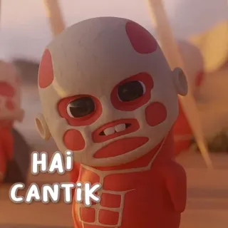 💕 HAI CANTIK hai, bonita, saudação, bebê, engraçado, fofo telegram sticker