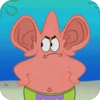 🫥 Patrick Star SpongeBob SquarePants telegram sticker