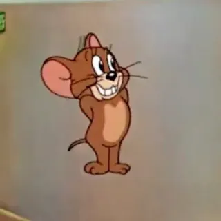 😁 Jerry Mouse Tom and Jerry Cartoon, Maus, Tier, Süß, Figur, Lustig, Animation telegram sticker